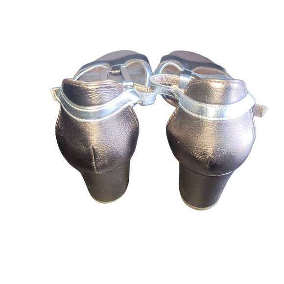 Hispanita Silver, Bronze and Gold Toned Heeled Sandals Sz.36 - Picture 3 of 8